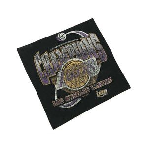 VINTAGE LA LAKERS SHIRT 2XL XXL KOBE BRYANT LOS ANGELES SHAQ BLACK MAMBA FINALS